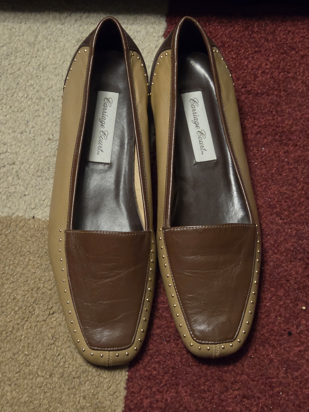 Coutinge Courts Two-Tone Brown & Tan Leather Loafers